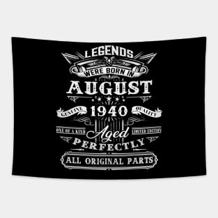 Vintage August 1940 80th Birthday Gifts For 80 Years Old Tapestry