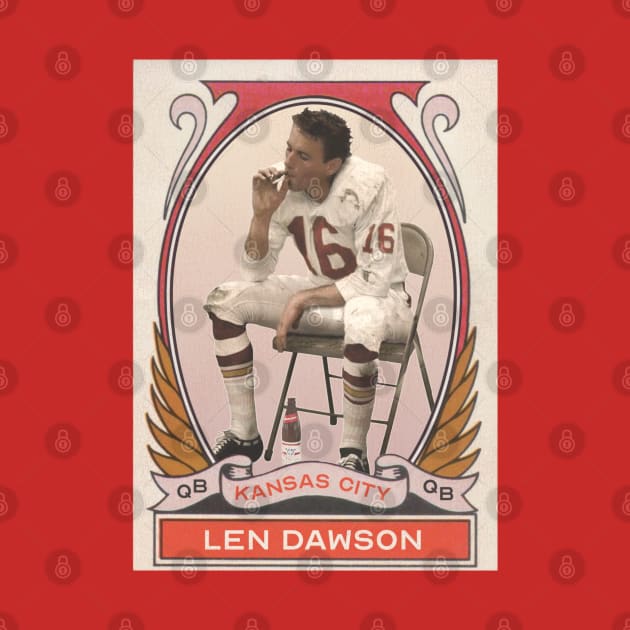 Len Dawson Vintage Football Card by darklordpug