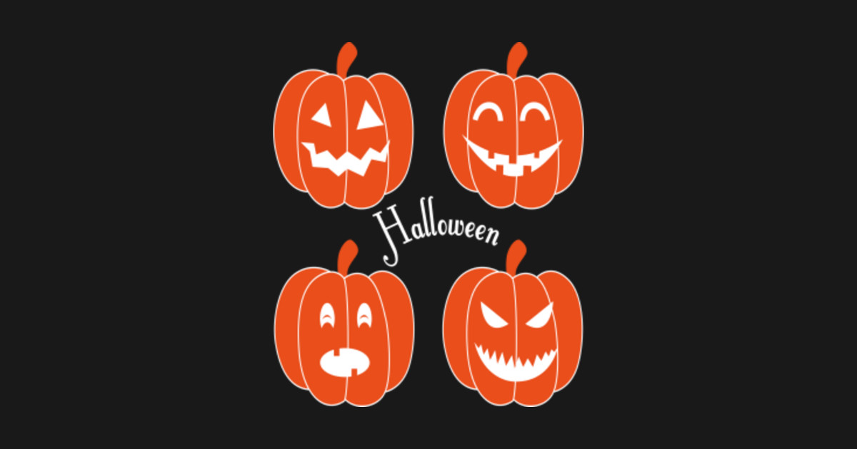 Happy Orange Halloween Pumpkin - Orange Pumpkin - Magnet | TeePublic UK