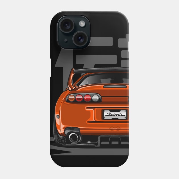 The Legend Supra MK-4 (Orange Sweet) Phone Case by Jiooji Project