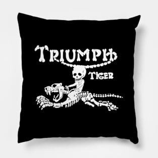 Legendary Triumph Tiger Motorcycle Pillow