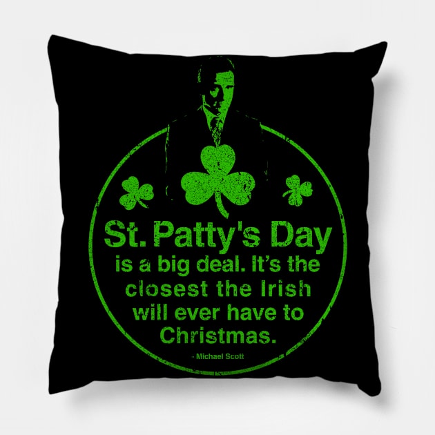 St. Patty's Day by Michael Scott Pillow by huckblade