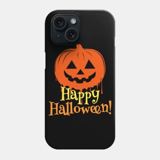 Funny Happy Halloween Dripping Pumpkin Phone Case