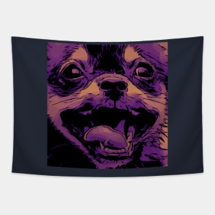 Cute little dog Comic Style Tapestry