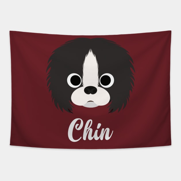 Chin - Japanese Chin Tapestry by DoggyStyles