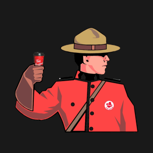 Mountie on a Timmies Run T-Shirt