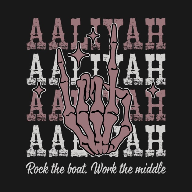 Rock The Boat. Work The Middle Quotes Music Skeleton Hand by GodeleineBesnard