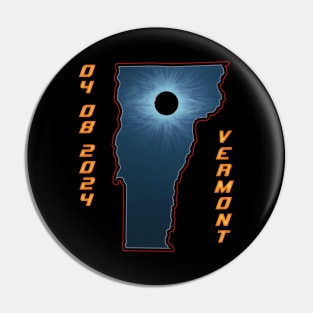 Vermont 2024 Total Solar Eclipse Pin