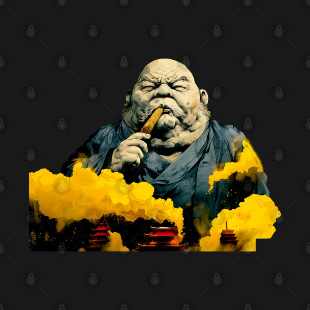 Puff Sumo: Smoking a Fat Robusto Cigar on a dark (Knocked Out) background by Puff Sumo