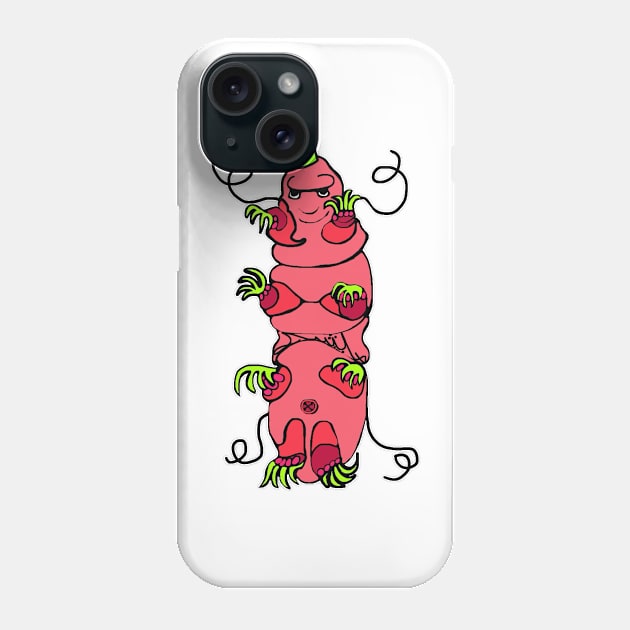 Tardigrade Triumphant Phone Case by michdevilish