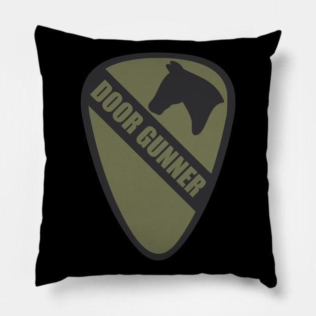 Air Cav Door Gunner Patch (subdued) Pillow by Firemission45