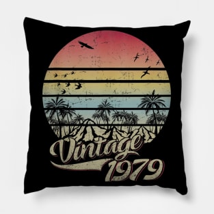 Vintage 1979 Retro Style Classic 41th Birthday Gift Pillow