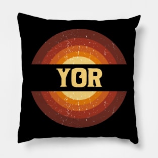 Vintage Proud Name Yor Birthday Gifts Circle Pillow