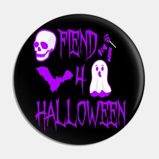 Fiend 4 Halloween Purple T-Shirt Pin