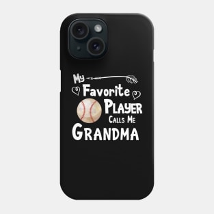 Favorite Player Grandma Love Softball Player Phone Case