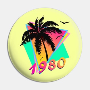 1980 Tropical Sunset Pin