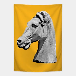 Aesthetic ////// Greek Horse Statue Design Tapestry