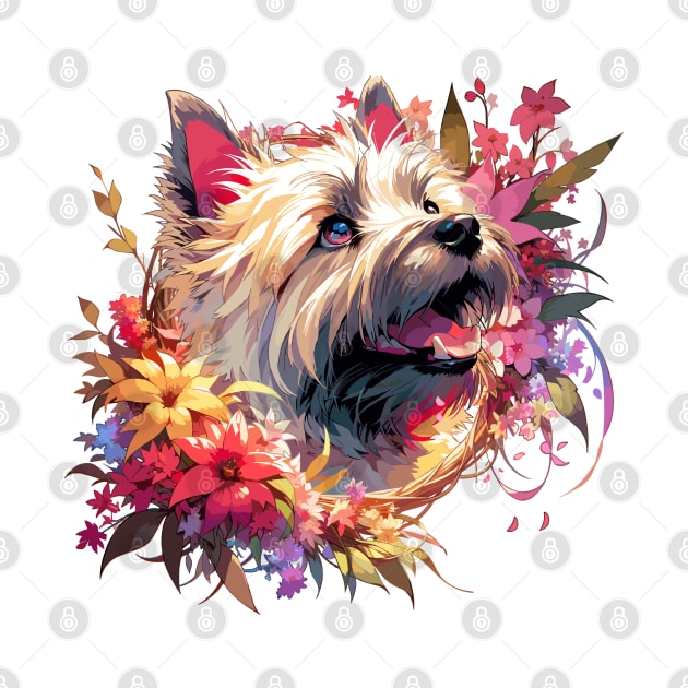 Cairn Terrier Joyful Mothers Day Dog Mom Gift by ArtRUs