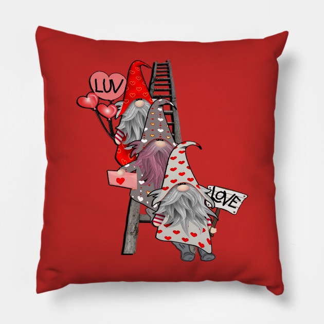 Valentines Day Gifts Cute Gnomes Love Matching Couple Pillow by tamdevo1