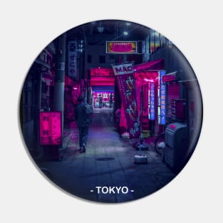 Tokyo Street Neon Synthwave Pin