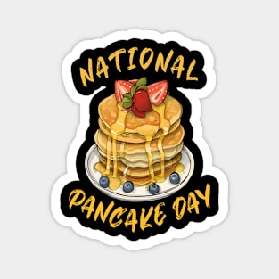 Happy National Pancake Day Magnet