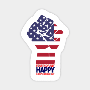 4th Of July Happy Independence Day Design Magnet