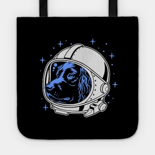 Dog astronaut and space Tote