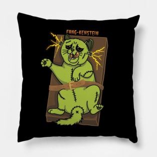 FANG-KENSTEIN, the Creepy Frankenstein Cat Monster Pillow