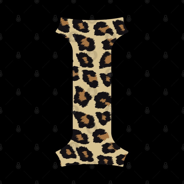 Letter I Leopard Cheetah Monogram Initial by squeakyricardo