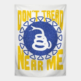 Dont Tread Near Me Gadsden Snake Silhouette Tapestry