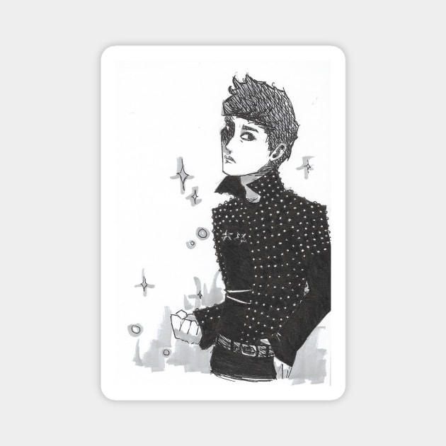 bbomb freeze block b Magnet by toothy.crow