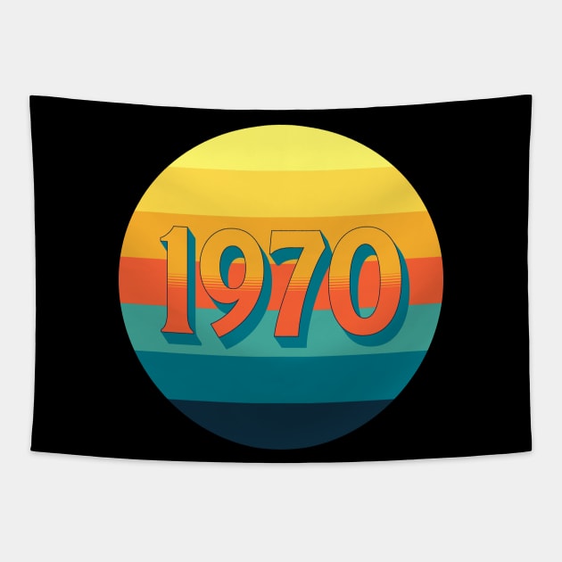 1970 Vintage Sunset Tapestry by Scar