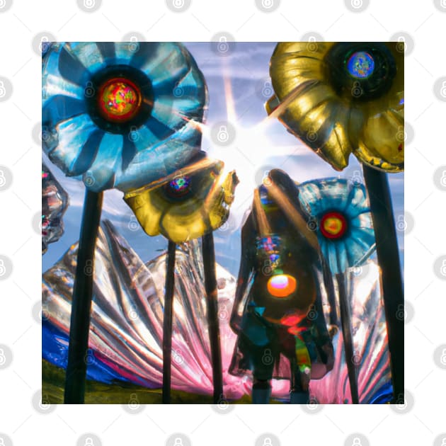 Cellophane Flowers: Lucy in the Sky Design by Prints Charming