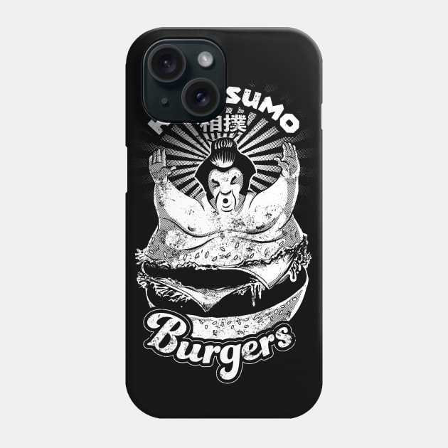 Sumo Japan Burger Grill Phone Case by Black Tee Inc