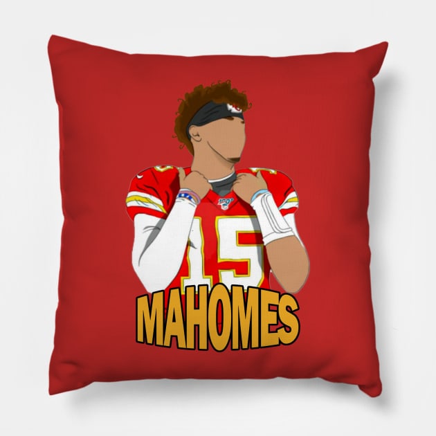 Mahomes Pillow by Comicollogy