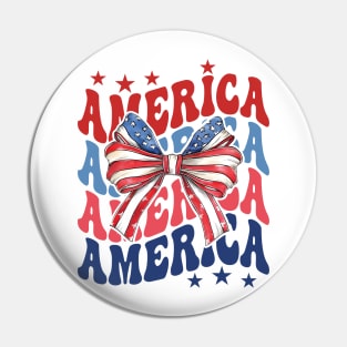 Coquette American Flag, Coquette 4th Of July, Independence Day, Fourth Of July, American Flag Pin