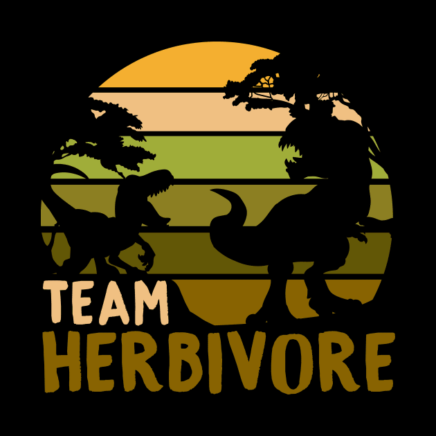 Team Herbivore - Vegan Dinosaur Gift by biNutz