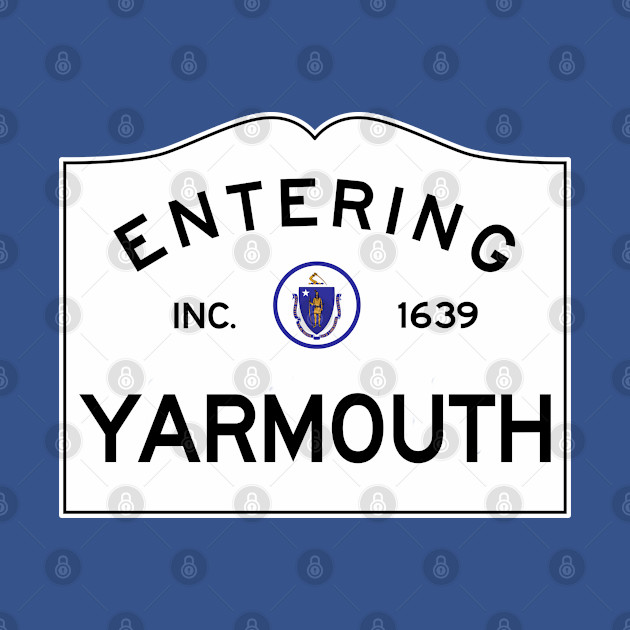 Disover Yarmouth Massachusetts Road Sign - Yarmouth Massachusetts - T-Shirt