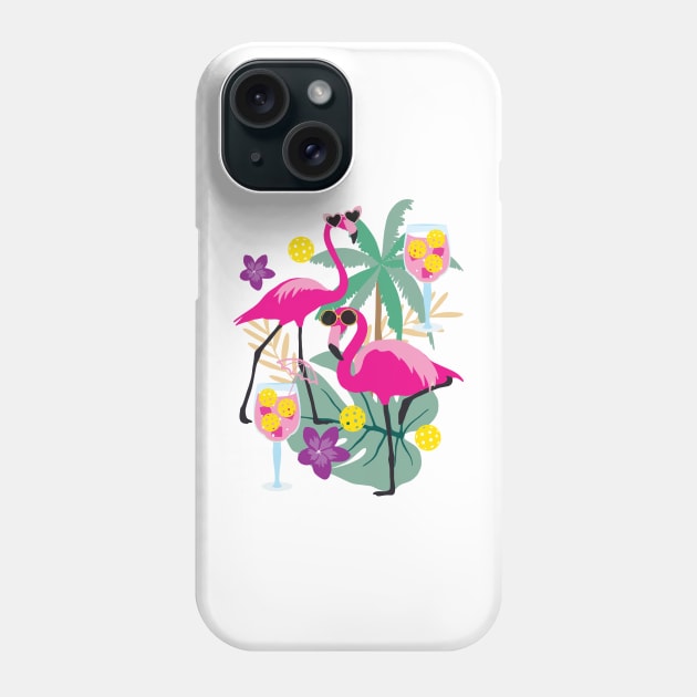 Tropical pickleball Phone Case by FK-UK