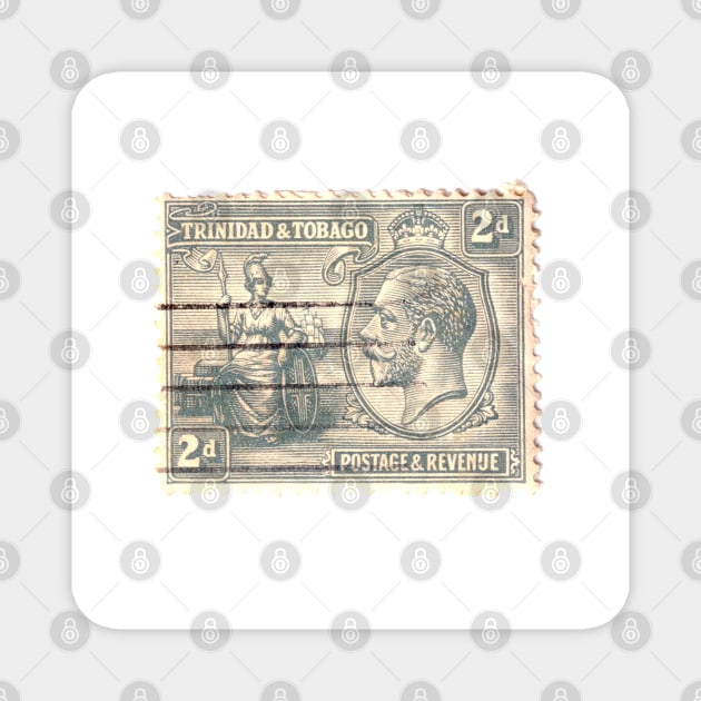 Trinidad and Tobago, 1922 stamp Magnet by rogerstrawberry