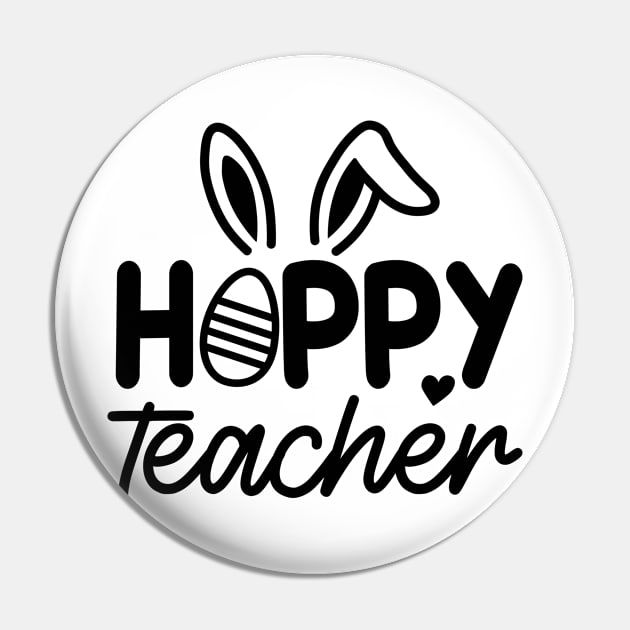 Hoppy Teacher | Teacher Easter | Easter Bunny | Teacher Appreciation | Teacher Life Pin by Atelier Djeka