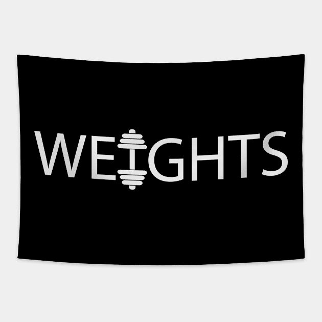 Weights typography design Tapestry by DinaShalash