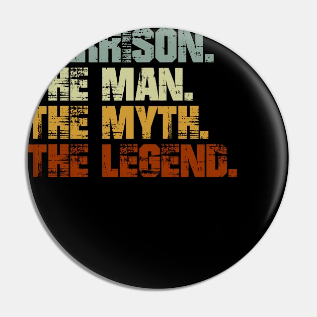 Harrison The Man The Myth The Legend Pin by designbym