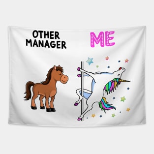 Funny Manager Unicorn Others You Tapestry