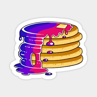 Bi Bisexual Pride Pancakes LGBT Magnet