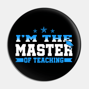 Master Teacher Graduation Gift Shirt Teaching Masters Degree Pin