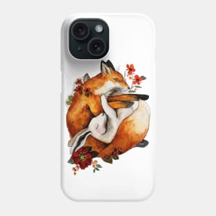 Sleepy Fox and Hare Phone Case