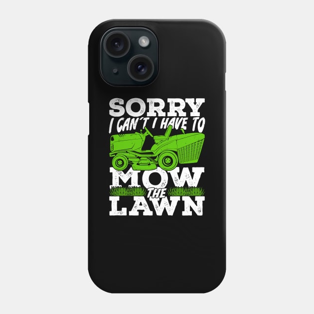 Funny Mowing Lawn Mower Gardener Gift Phone Case by Dolde08