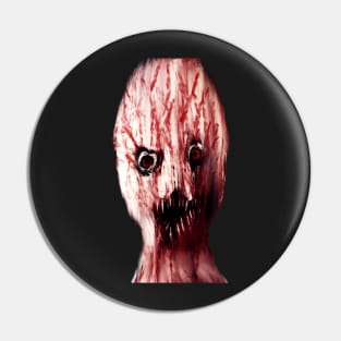 Scary blood face Pin
