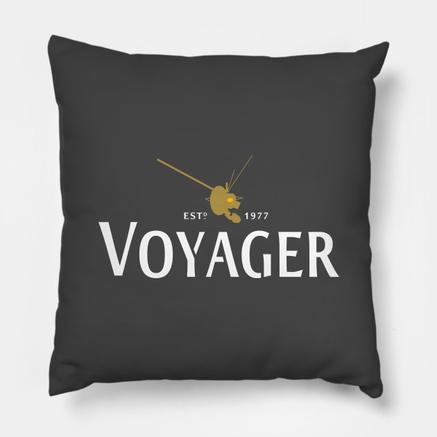 Voyager Stout Pillow by Geeky Science Nerd